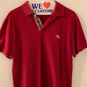 Men’s MD Burberry Red Polo